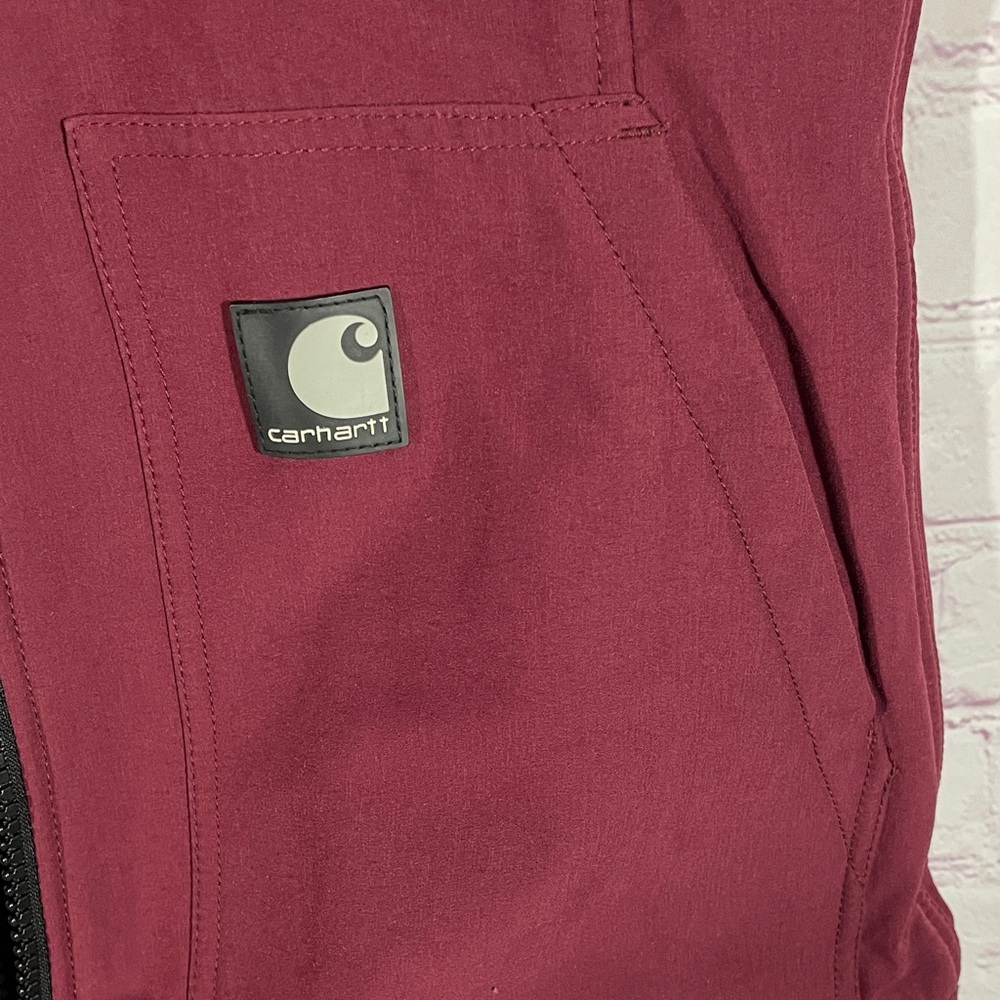 Carhartt Women's Burgundy Soft Shell Vest - Picture 5 of 9